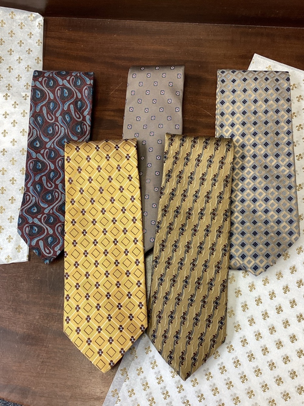 TIES Designer Armani Dior Karan Banks - 5 ties one price - Classic Elegance